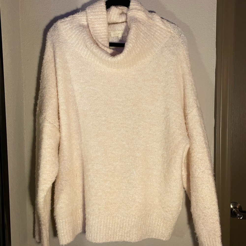 Oversized cream sweater